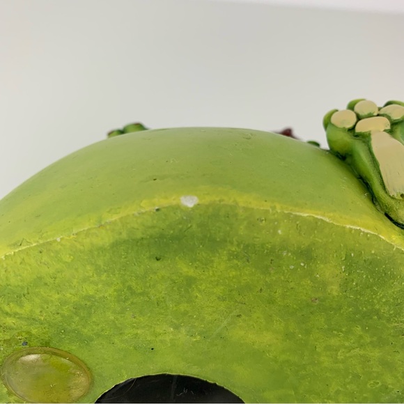 Vintage Chubby Quirky Green Dragon Piggy Bank Paolo Chiari Adorable Derpy Read - Picture 10 of 16